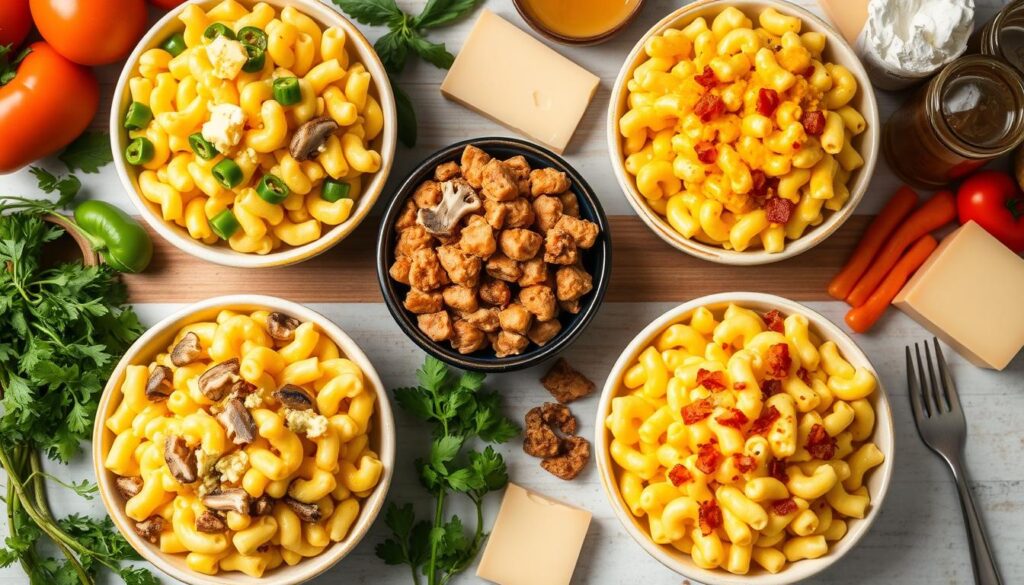 Unique flavors in mac and cheese variations