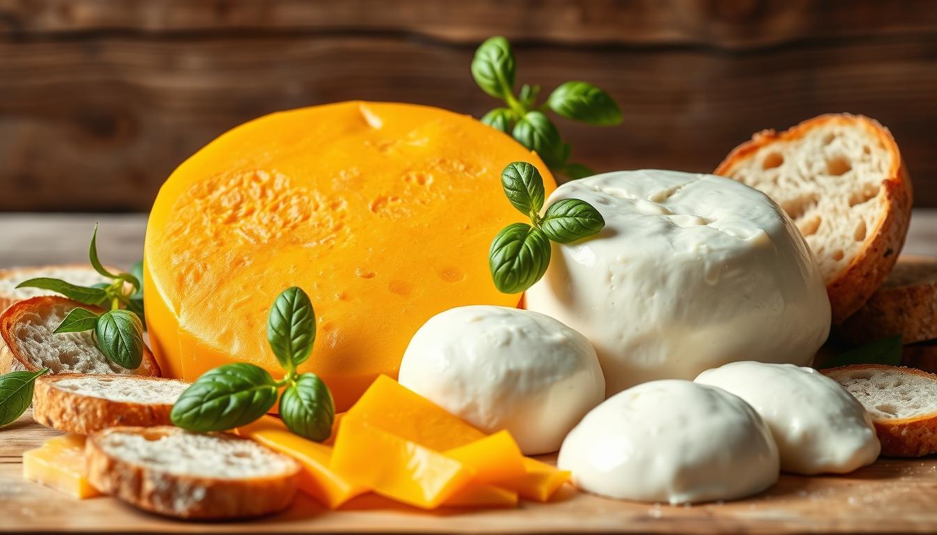 difference between cheddar and mozzarella cheese