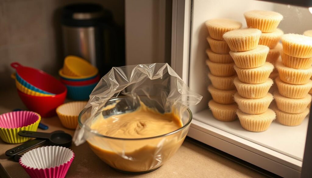 freezing muffin batter for later