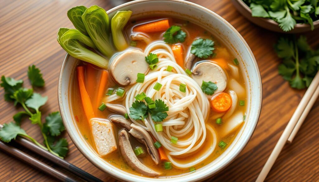 healthy chinese noodle soup