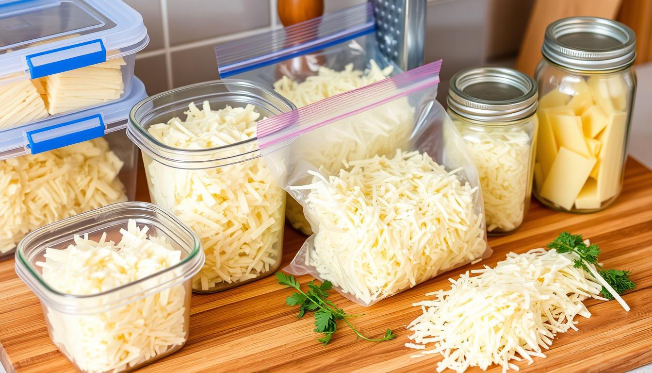 how to store shredded cheese