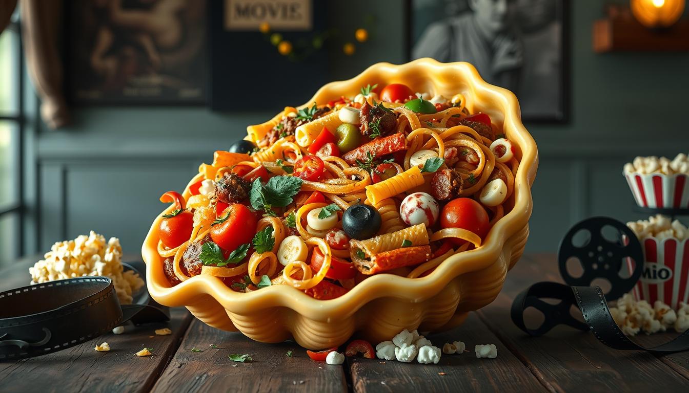 movie recipe giant pasta shell full of random stuff