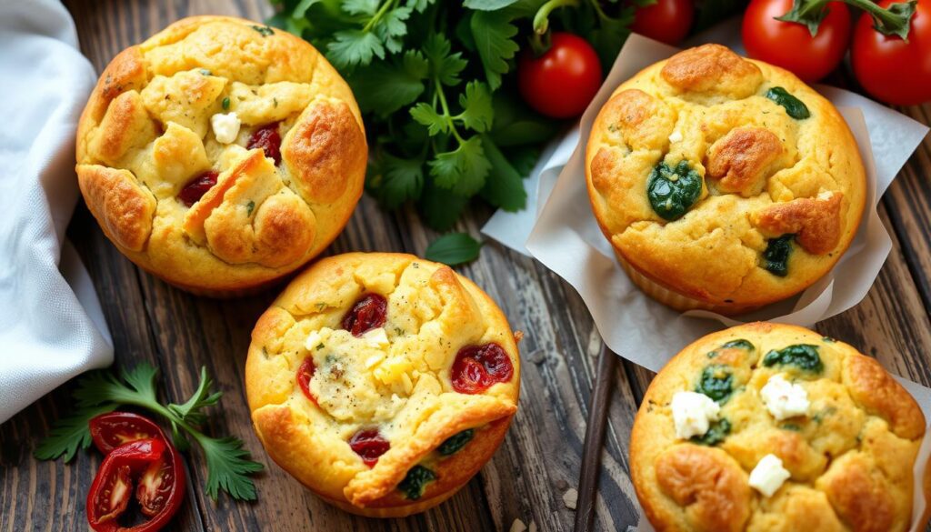 savory brunch muffins