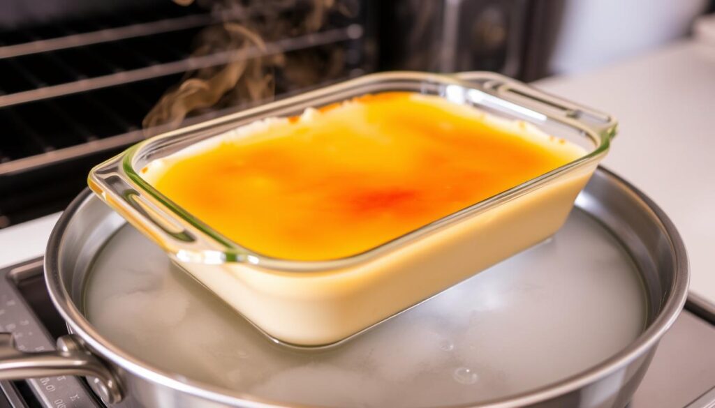 water bath technique for crème brûlée